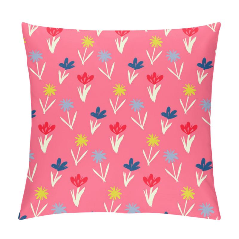 Personality  Seamless Floral Pattern With Small Flowers Pillow Covers