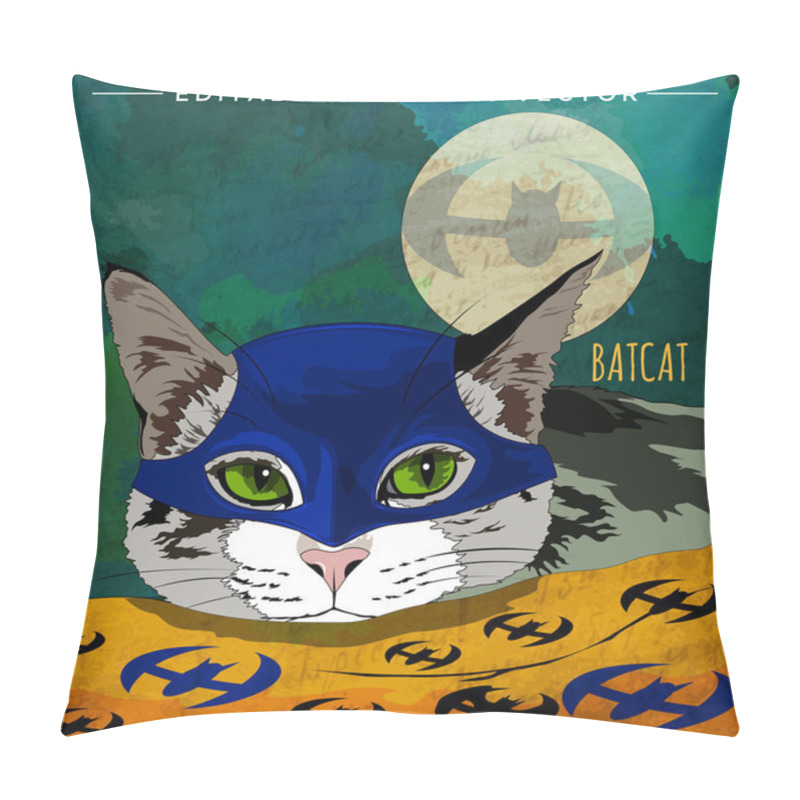 Personality  Cats Superheroes. BatCat Pillow Covers