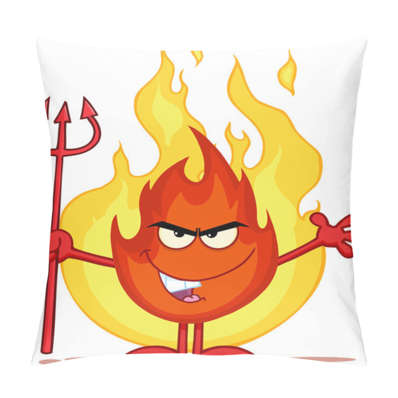 Personality  Evil Fire Cartoon Mascot Pillow Covers