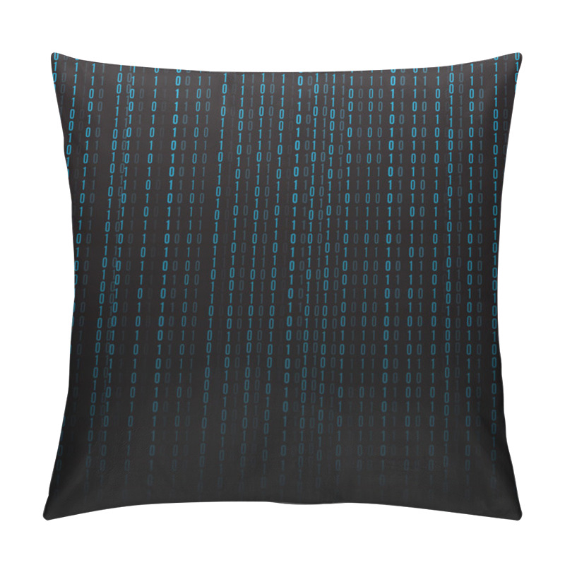 Personality  Abstract Technology Background. Binary Computer Code. Pillow Covers