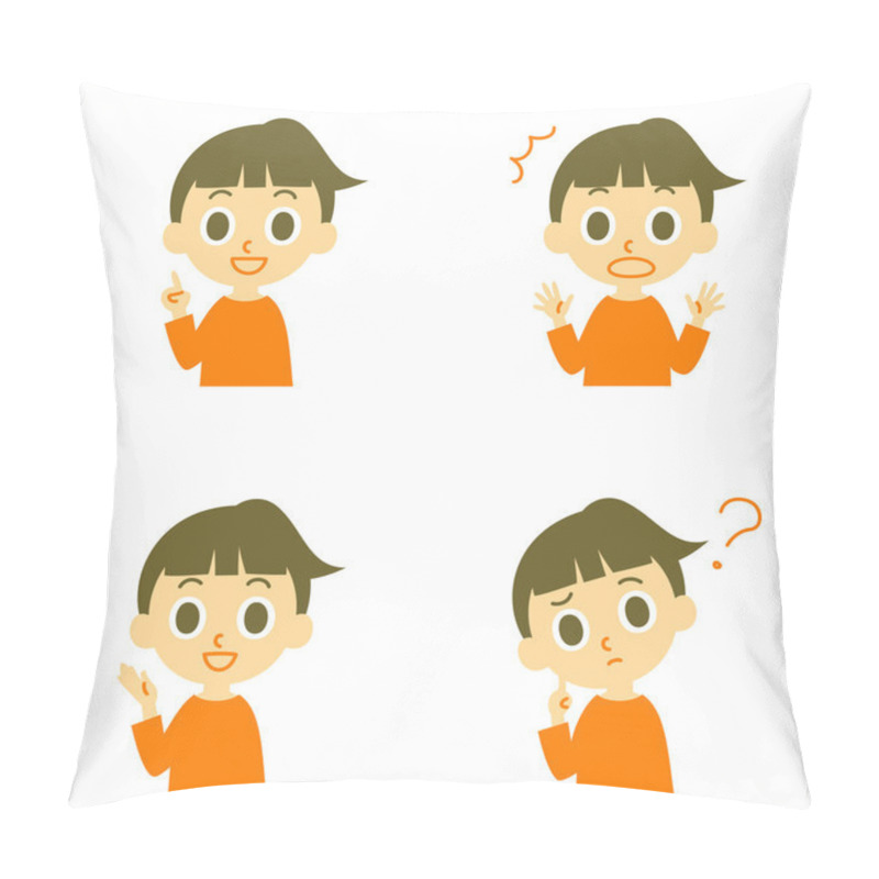 Personality  Girl, Speaking,surprised,confused Pillow Covers