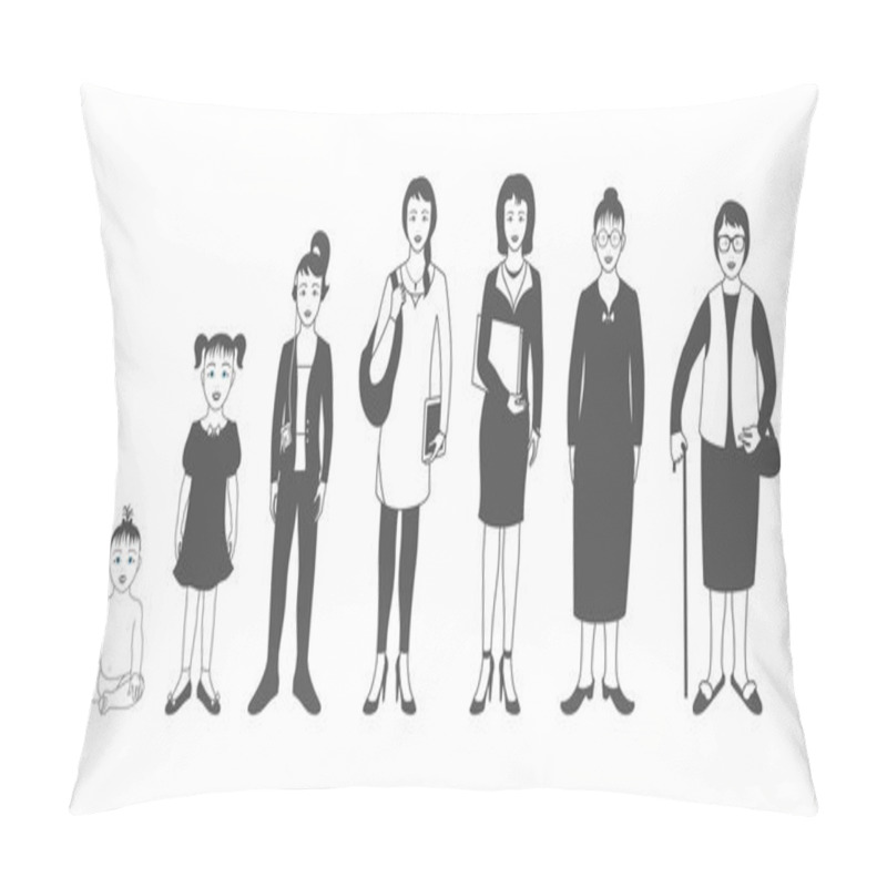 Personality  Woman From Infants To Seniors Pillow Covers