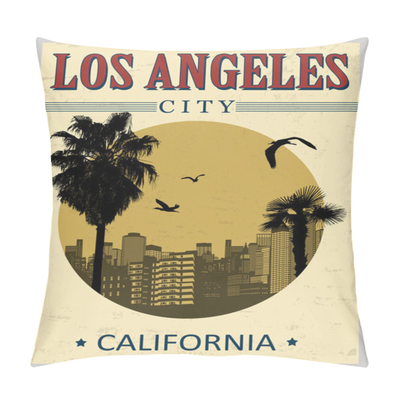 Personality  Los Angeles Poster Pillow Covers