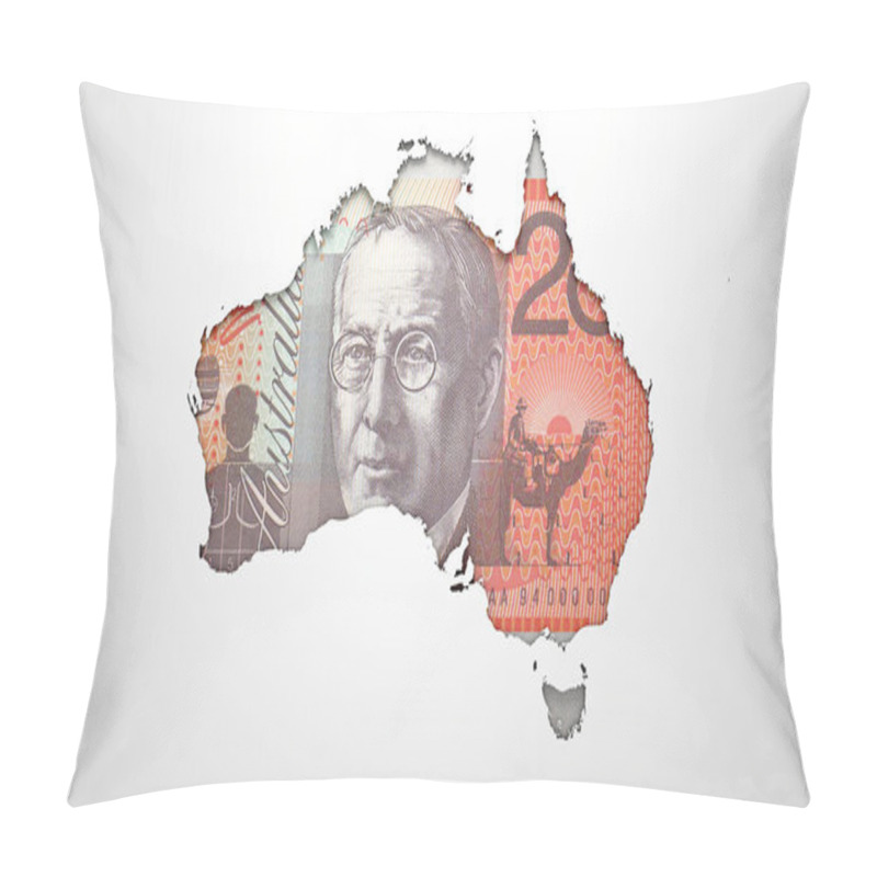 Personality  Recessed Country Map Australia Pillow Covers