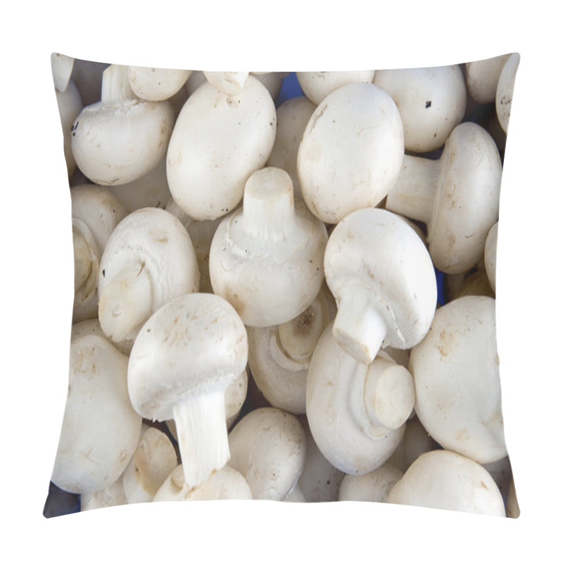 Personality  Edible White Champignon Mushrooms Pillow Covers