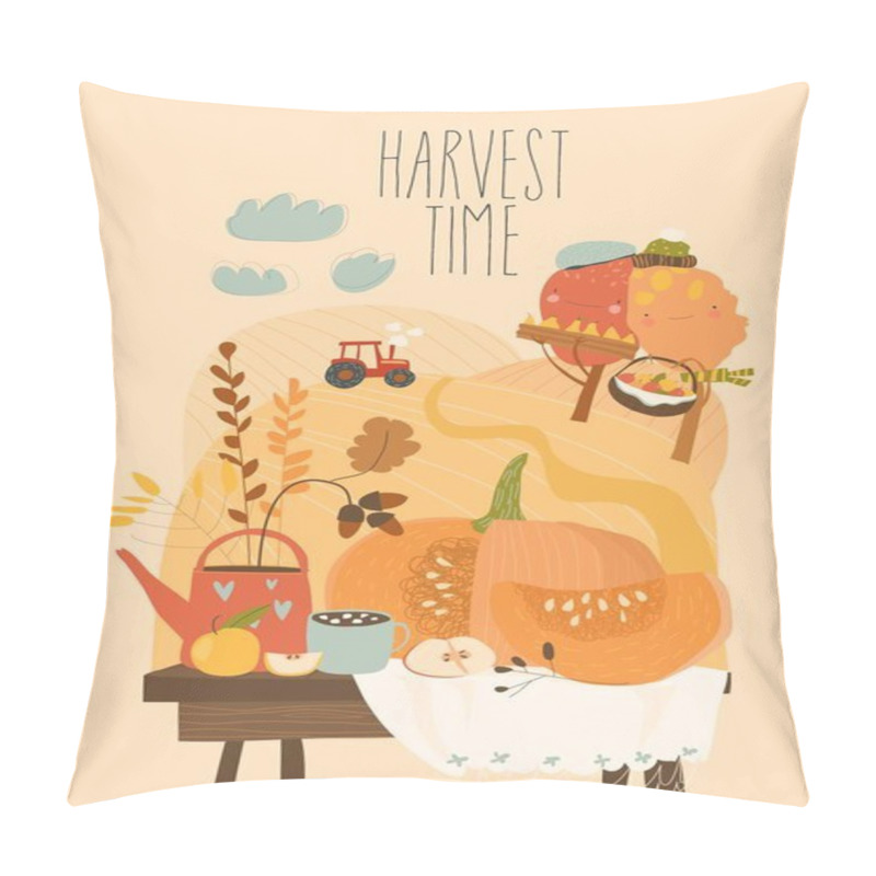 Personality  Still Life With Pumpkin And Autumn Elements Pillow Covers