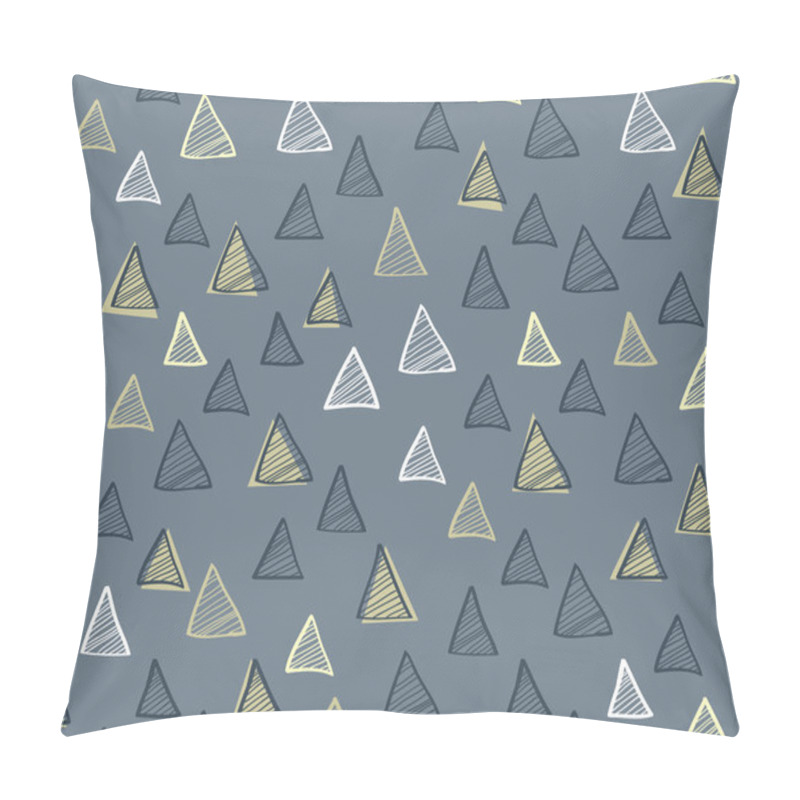 Personality  Seamless Pattern With Triangles Pillow Covers