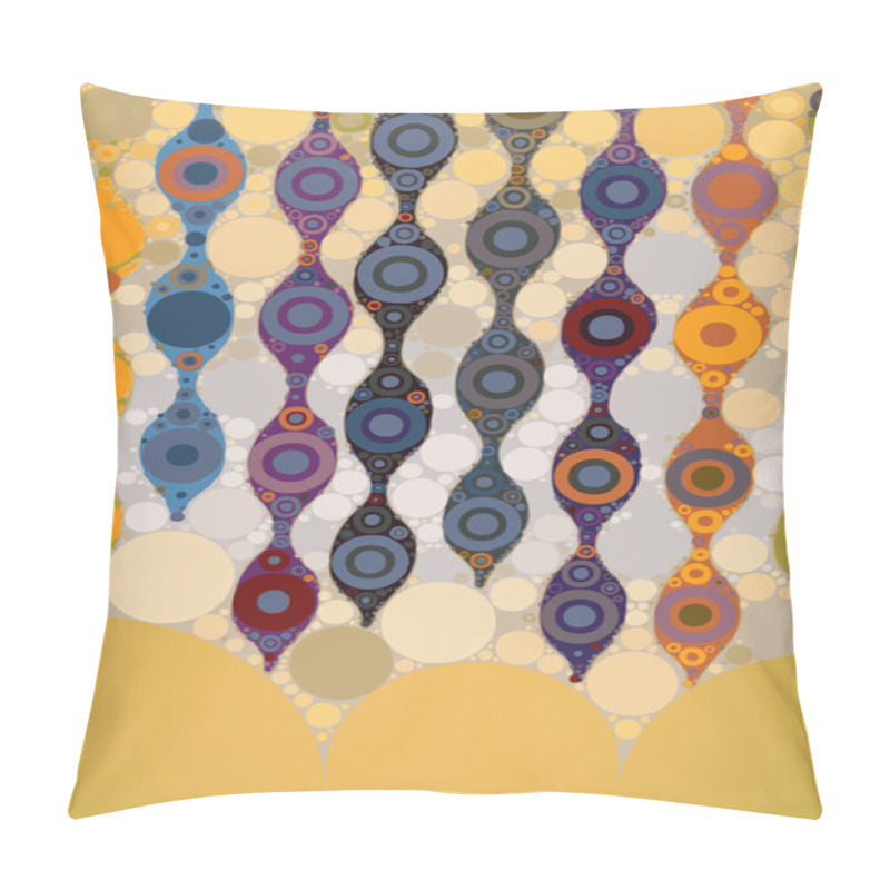 Personality  Abstract Circles Mosaic Pattern Background Pillow Covers