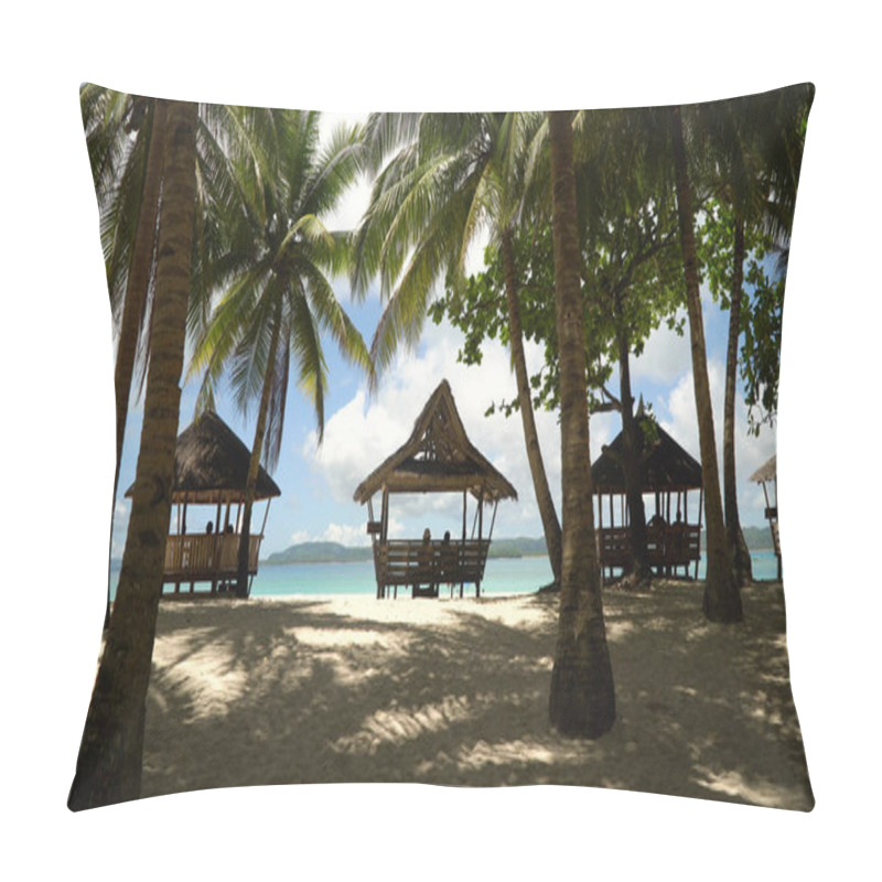 Personality  Beautiful Beach On Tropical Island. Daco Island, Philippines, Siargao. Pillow Covers