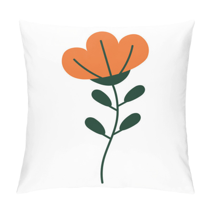 Personality  Flower Nature Element Isolated Icon Pillow Covers