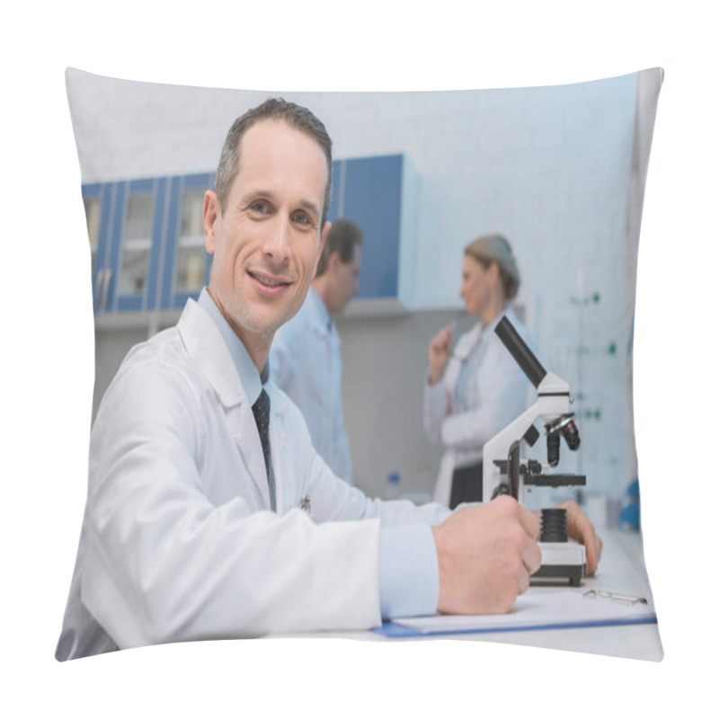 Personality  Lab Technician Taking Notes Pillow Covers