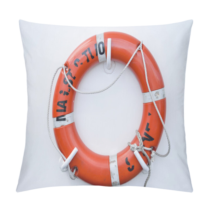 Personality  Life Vest On White Wall Pillow Covers