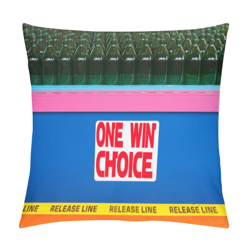 Personality  Bottle Toss Game At Boardwalk Pillow Covers