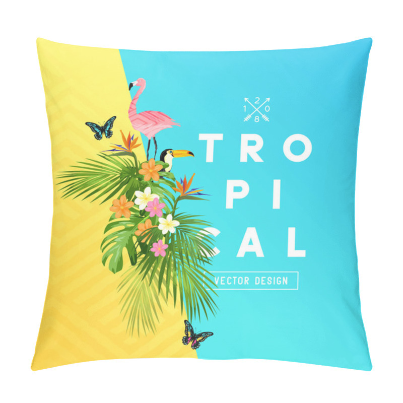 Personality  Tropical Rainforest Elements Pillow Covers