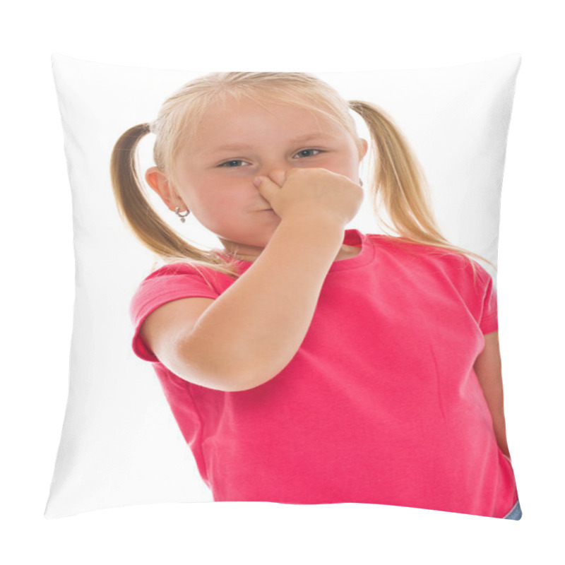 Personality  Little Girl Covering Nose Pillow Covers