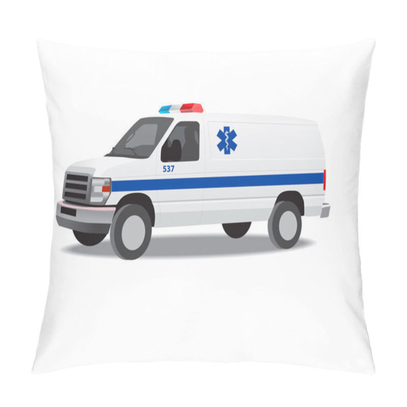 Personality  White Ambulance Van Pillow Covers