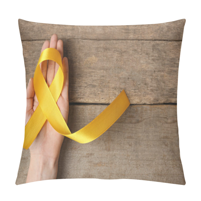 Personality  Yellow Awareness Ribbon Pillow Covers