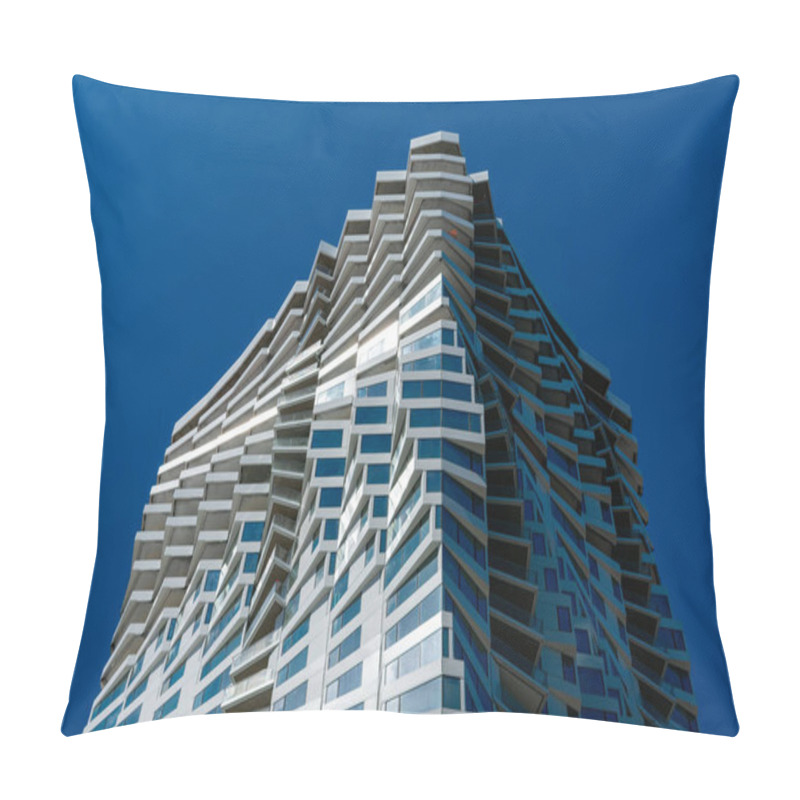 Personality  MIRA - 39-story, 422-foot Urban Residential Skyscraper With A Rippled Facade Design In The Heart Of Downtown At 160 Folsom Street - San Francisco, California, USA - 2019 Pillow Covers