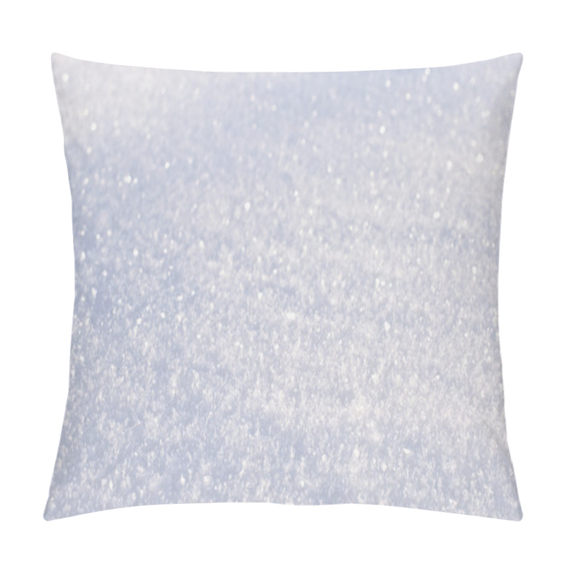 Personality  Fluffy Snow Closeup Pillow Covers