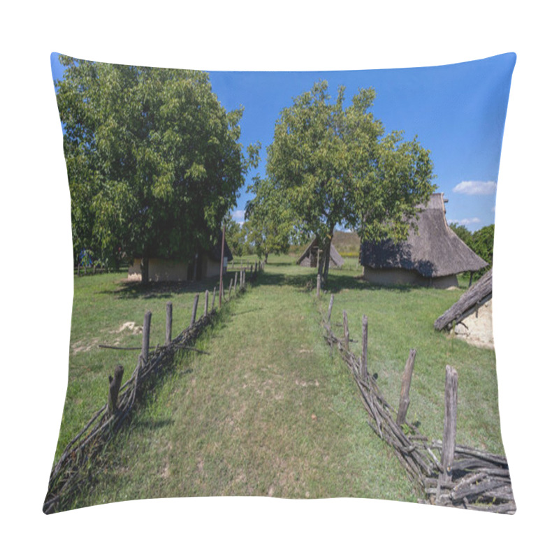 Personality  Archeological Park In Szazhalombatta, Hungary. Built On The Neolithic Tumulus Field At The Edge Of The Town. Pillow Covers