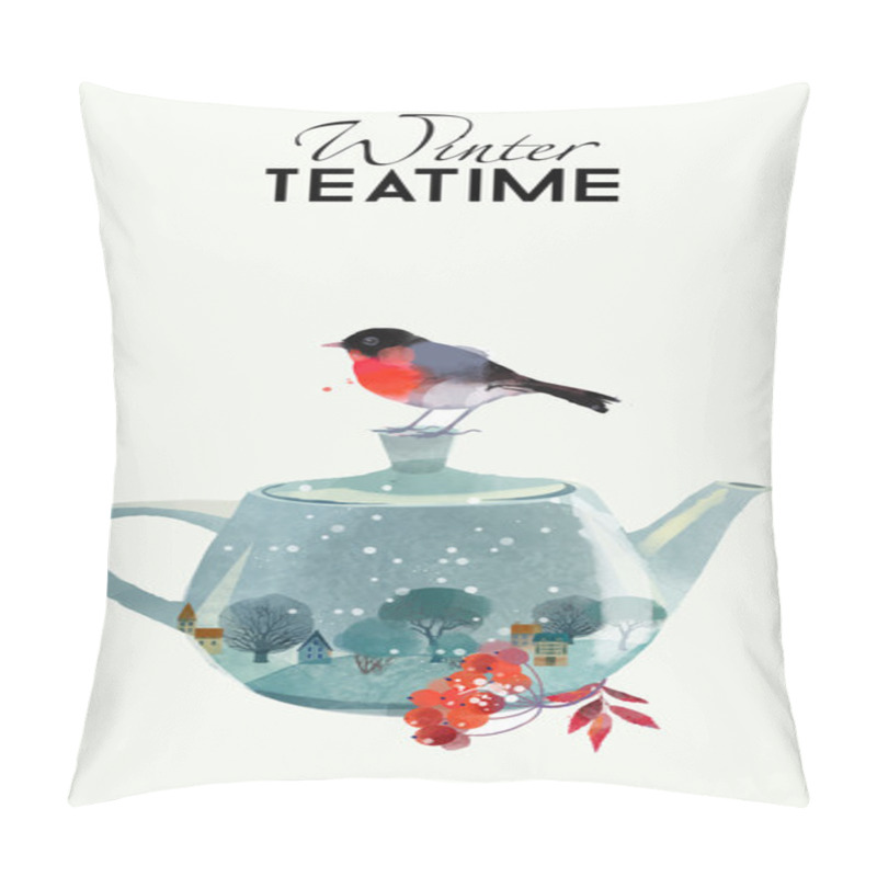 Personality  Winter Tea Time Pillow Covers