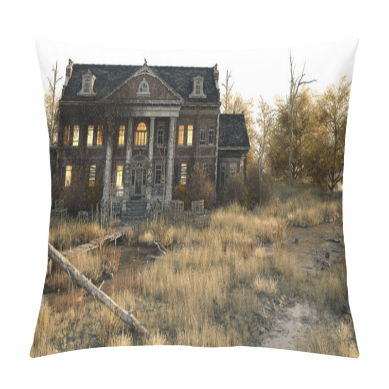 Personality  Southern Mansion Fantasy Architecture, 3D Illustration, 3D Rendering Pillow Covers