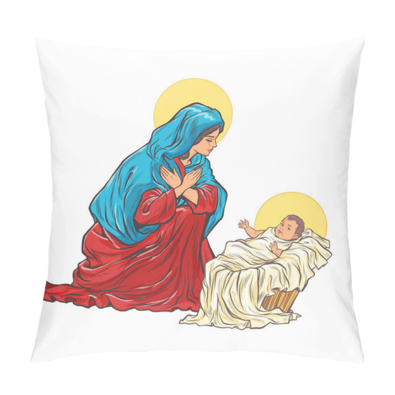 Personality  Saint Mary Mother Of Jesus Pillow Covers