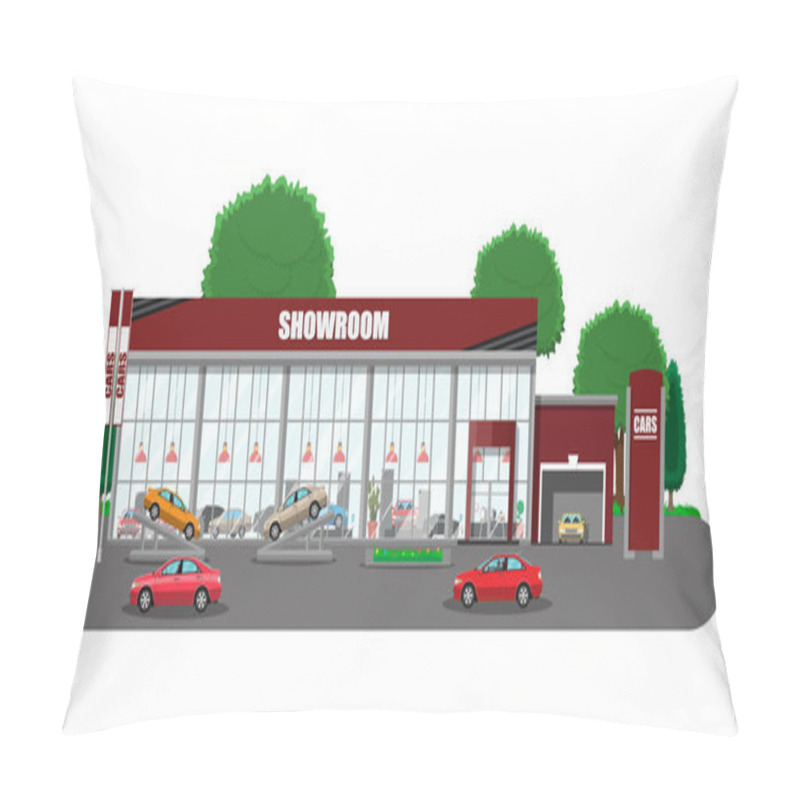 Personality  Exhibition Pavilion, Car Dealership Pillow Covers