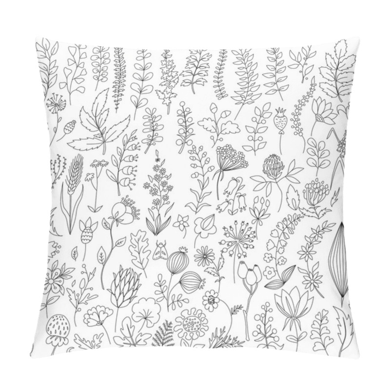 Personality  Handmade Flowers And Leaf Elements Set Pillow Covers