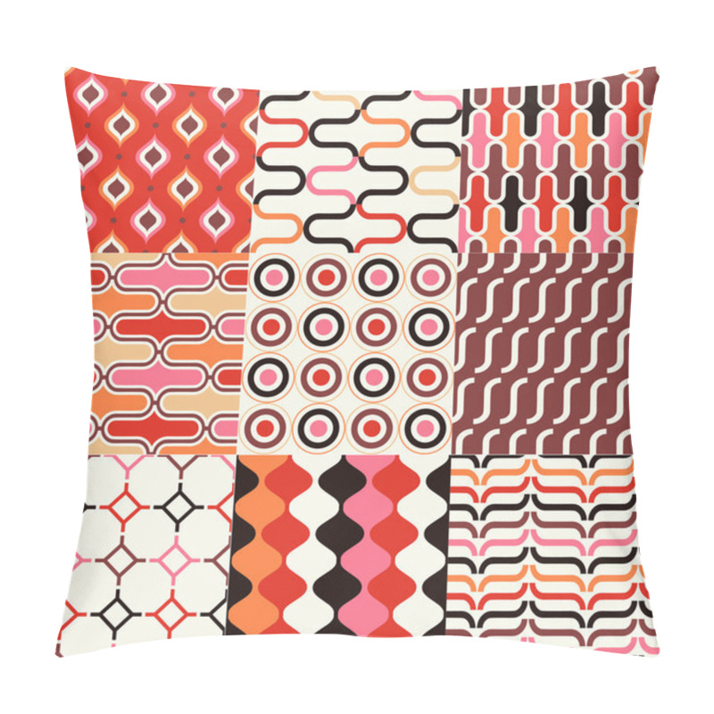 Personality  Retro Geometric Pattern Set Pillow Covers