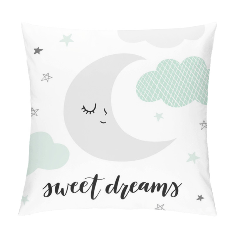 Personality  Sweet Dreams Cartoon Pattern, Vector Illustration Pillow Covers