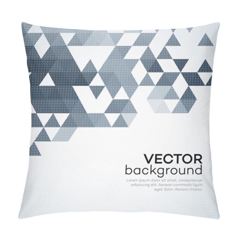 Personality  Abstract Template Background With Triangle Shapes Pillow Covers