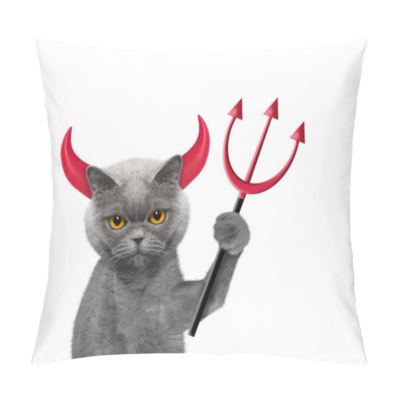 Personality  Devil Is Cat`s Costume For Halloween  Pillow Covers