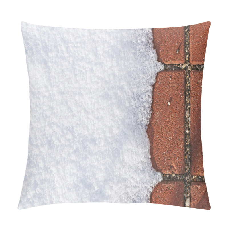 Personality  Snow With Red Floor Pillow Covers