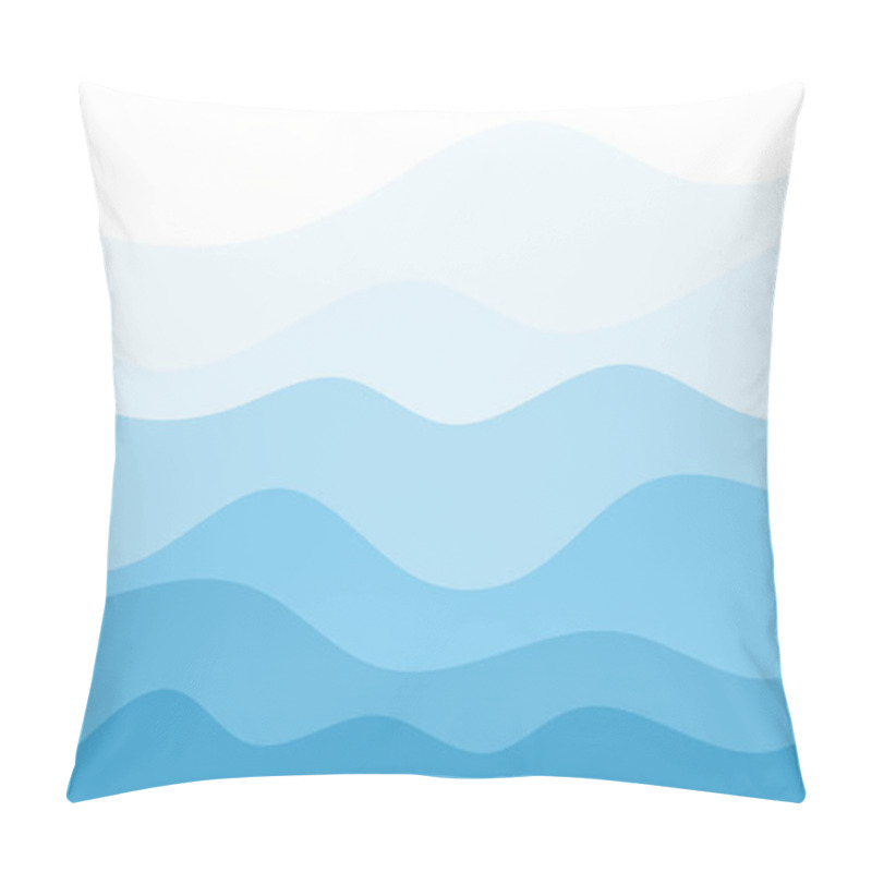 Personality  Abstract Water Wave Vector Illustration Design Background Pillow Covers