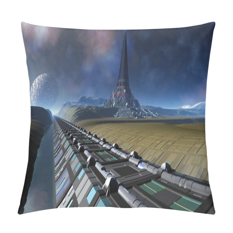 Personality  Alien Planet - Fantasy Landscape Pillow Covers