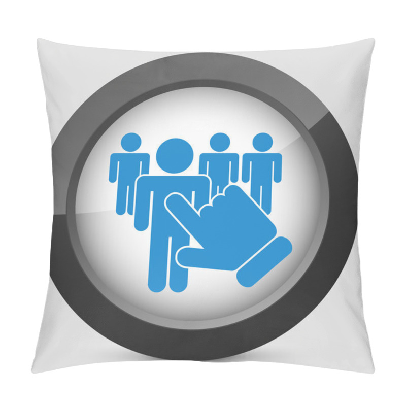 Personality  People Selection Icon Pillow Covers