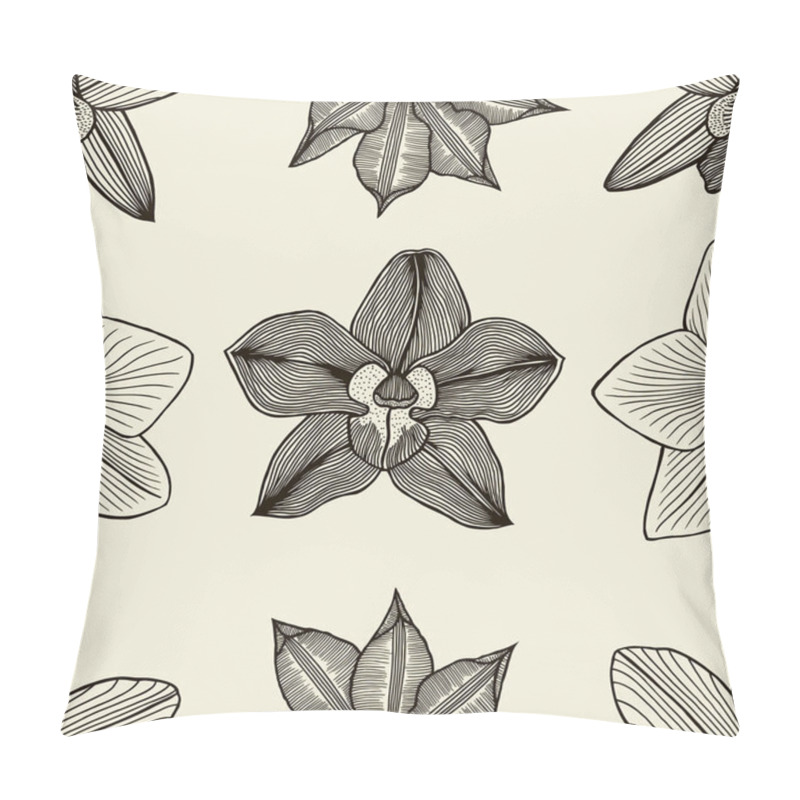 Personality  Doodle Flowers Seamless Pattern Pillow Covers