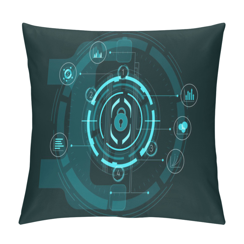 Personality  Media Interface Background . Mixed Media Pillow Covers