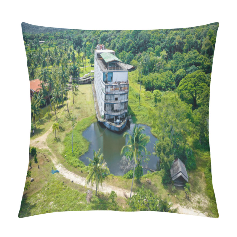 Personality  Abandoned Boat Chalet, Ghost Ship In Grand Lagoona, Koh Chang, Trat, Thailand Pillow Covers