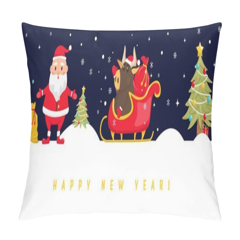 Personality  New Year Postcard Pillow Covers