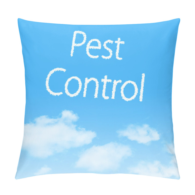 Personality  Cloud Icon With Design On Blue Sky Background Pillow Covers