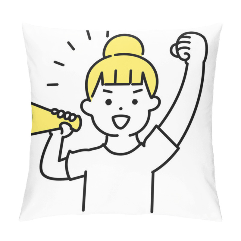 Personality  Illustration Series Of Cute Person _ Casual Women_Support Pillow Covers