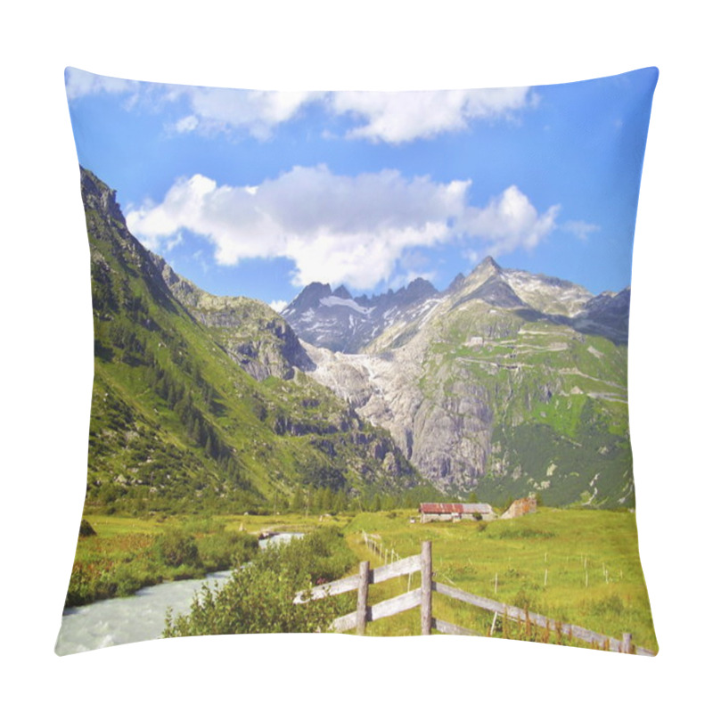 Personality  Alps River Landscape Pillow Covers