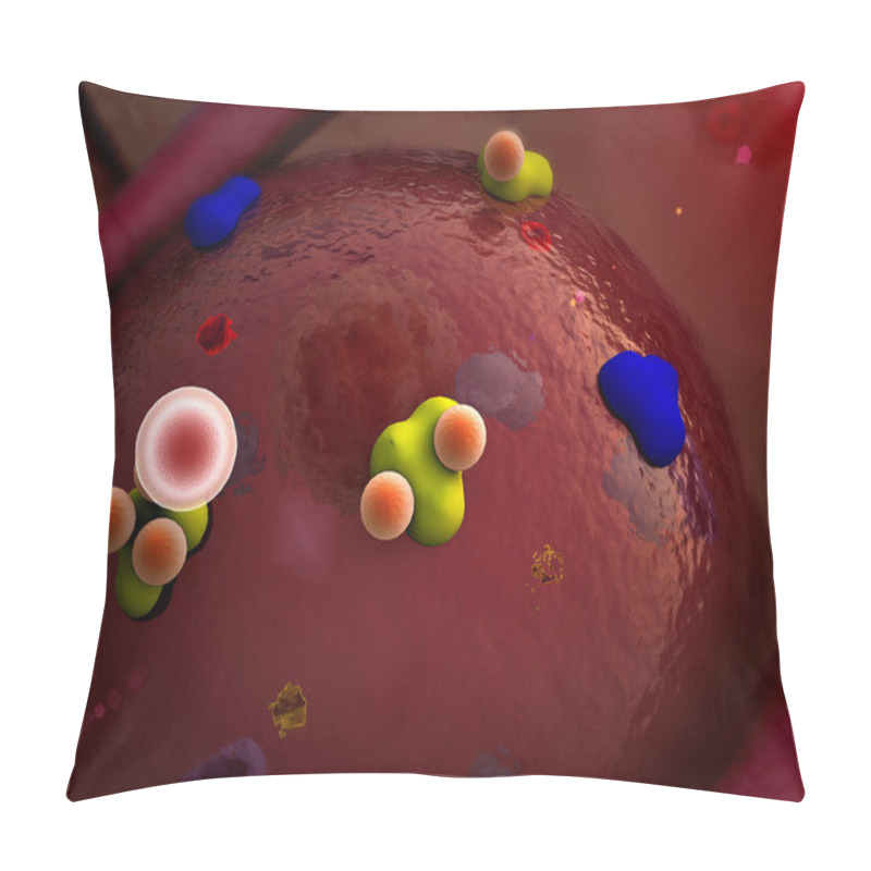 Personality  Receptors On The Cells Surface Pillow Covers