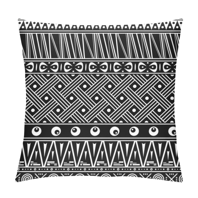 Personality  Tribal Seamless Pattern. Ethnic Vector Background Pillow Covers