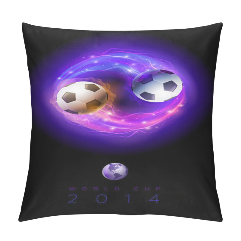 Personality  Soccer Balls Circle Poster Pillow Covers