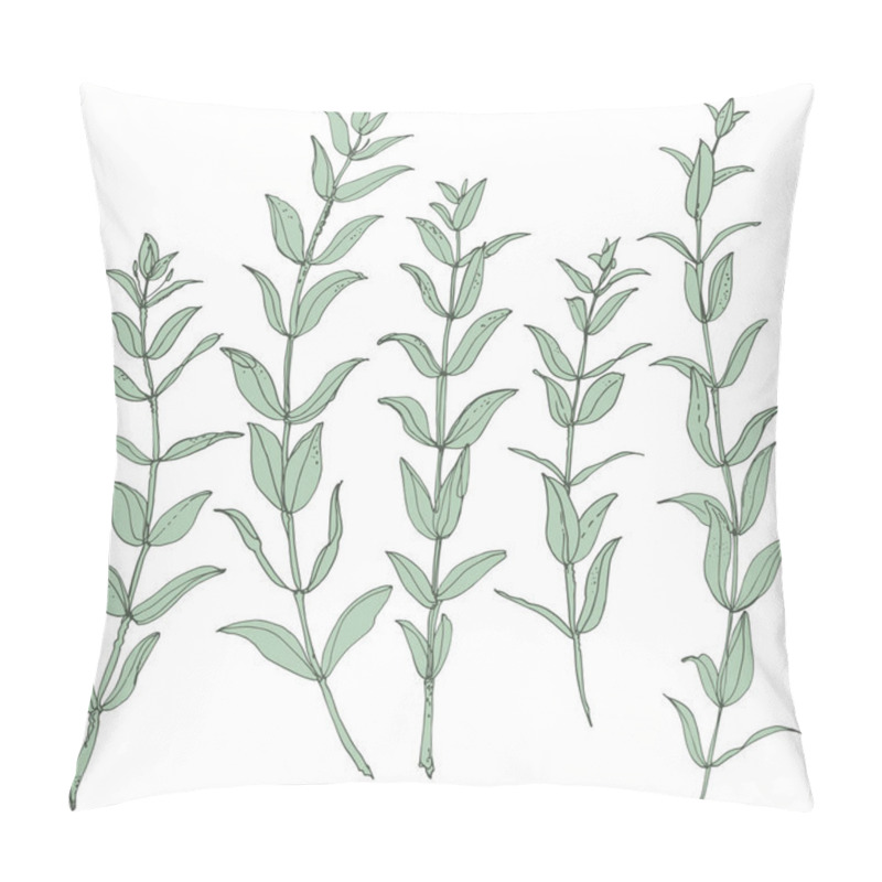 Personality  Hand-drawn Branches With Leaves Pillow Covers