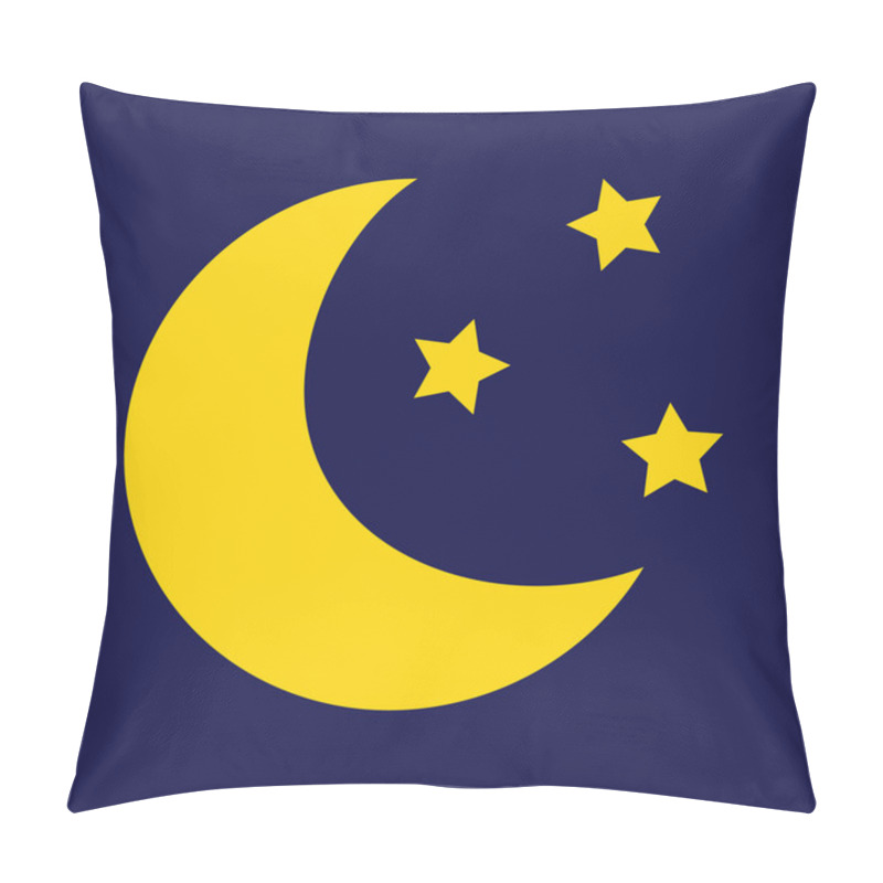 Personality  Moon On The Dark Background Pillow Covers