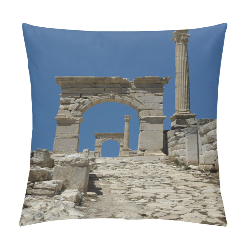 Personality  Arch Gateways At The Entrance Of The Upper Agora Of The Ancient City Of Sagalassos Pillow Covers